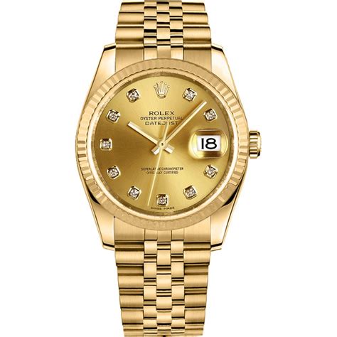 rolex justdate gold|solid gold Rolex datejust.